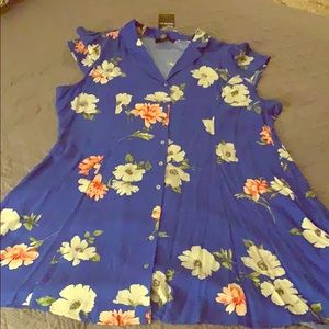 NWT Forever 21 Floral Button Down Dress